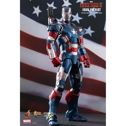 Hot Toys Iron Man 3 Iron Patriot Figure Afbeelding 1