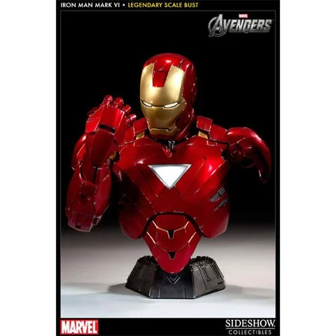 Sideshow Collectibles Iron Man Mark VI 16 Inch Bust Afbeelding 1