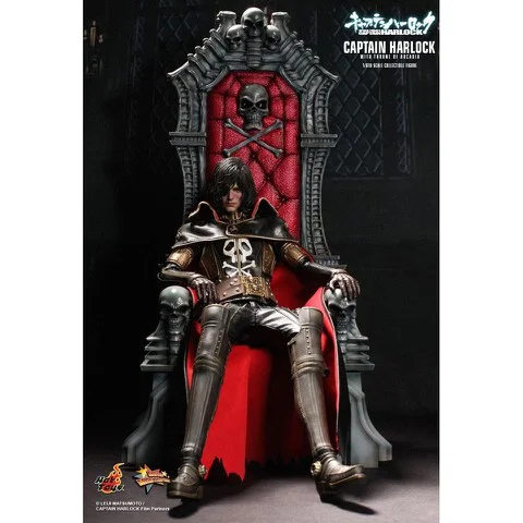 Hot Toys Captain Harlock With Throne 1:6 Scale Figure Afbeelding 1