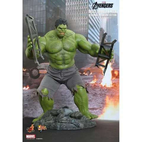 Hot Toys Marvel Bruce Banner & Hulk Figuurtje (schaal 1:6) Afbeelding 1