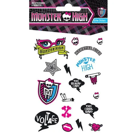 Monster High Girls (Glitter) - Glitter Sticker Pack Afbeelding 1