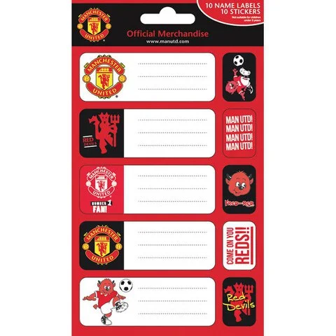 Manchester United Crests (Labels) - Label Sticker Pack Afbeelding 1