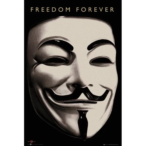 V for Vendetta Mask - Maxi Poster - 61 x 91.5cm Afbeelding 1