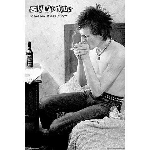 Sid Vicious Chelsea Hotel - Maxi Poster - 61 x 91.5cm Afbeelding 1