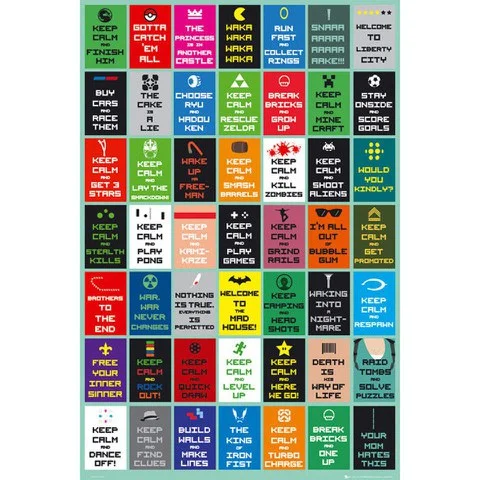 Keep Calm Gaming - Maxi Poster - 61 x 91.5cm Afbeelding 1