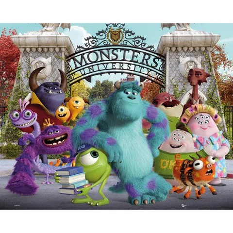 Monsters University Cast - Mini Poster - 40 x 50cm Afbeelding 1