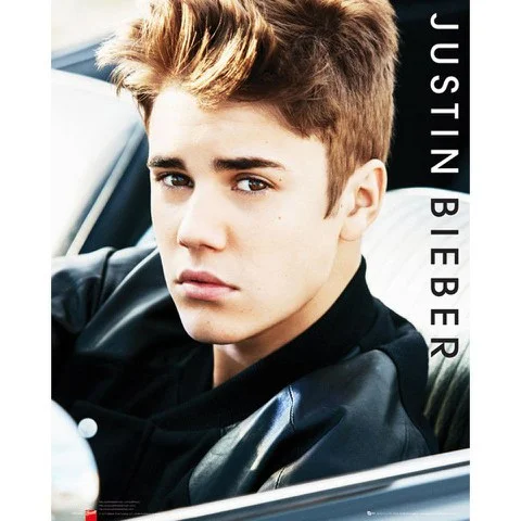 Justin Bieber Car Pin Up - Mini Poster - 40 x 50cm Afbeelding 1