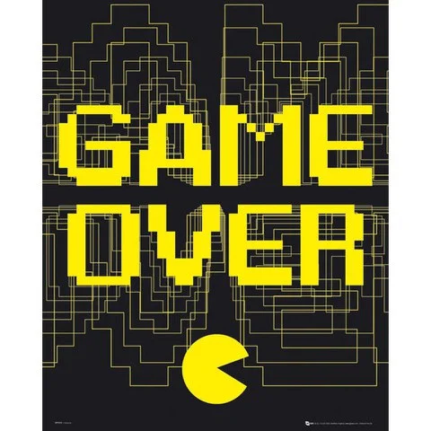 Game Over - Mini Poster - 40 x 50cm Afbeelding 1