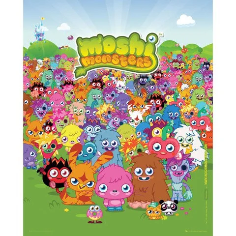 Moshi Monsters Portrait - Mini Poster - 40 x 50cm Afbeelding 1