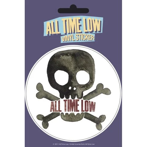 All Time Low Skull - Vinyl Sticker - 10 x 15cm Afbeelding 1