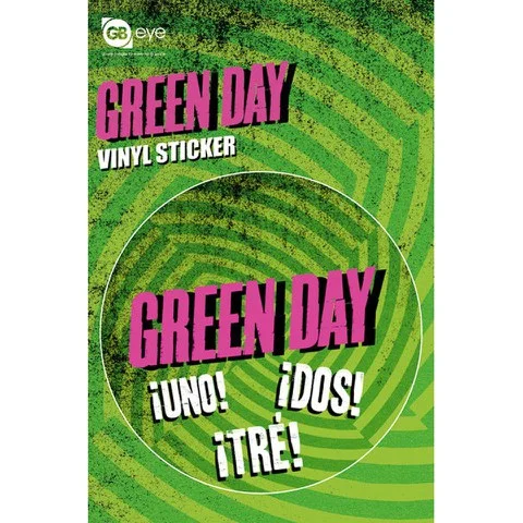 Green Day Logo - Vinyl Sticker - 10 x 15cm Afbeelding 1
