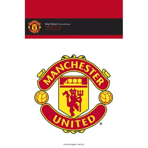 Manchester United Club Crest - Vinyl Sticker - 10 x 15cm Afbeelding 1