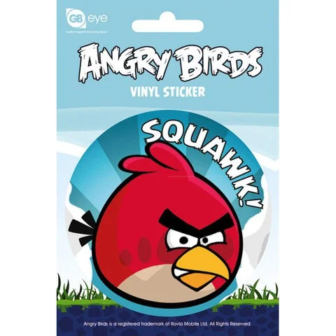 Angry Birds Bird - Vinyl Sticker - 10 x 15cm Afbeelding 1