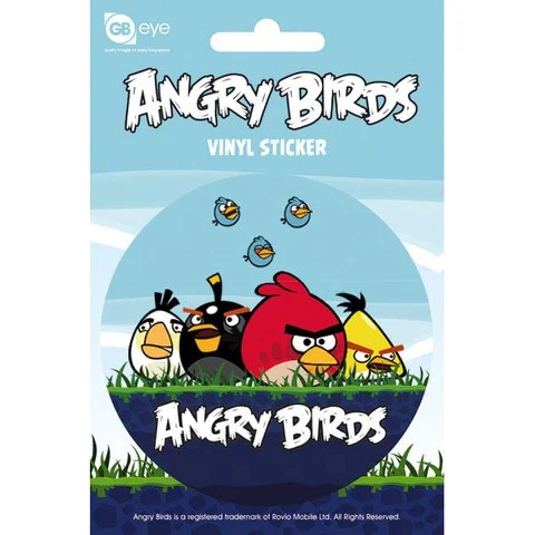 Angry Birds Group - Vinyl Sticker - 10 x 15cm Afbeelding 1