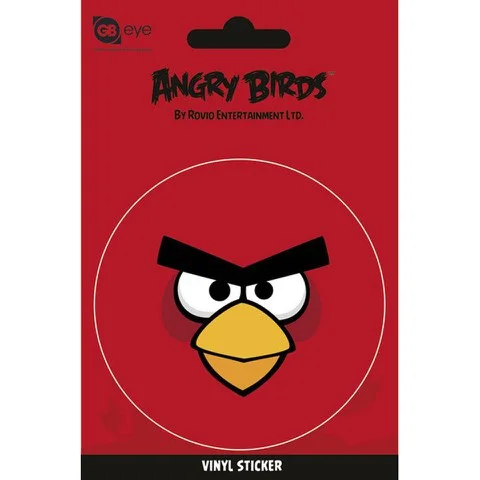 Angry Birds Red Bird - Vinyl Sticker - 10 x 15cm Afbeelding 1