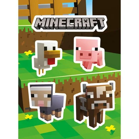 Minecraft Animals - Vinyl Stickervel Afbeelding 1