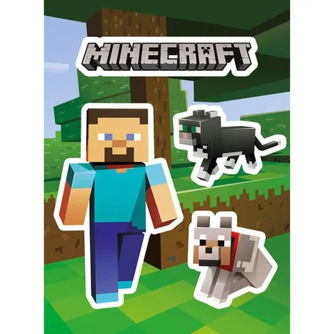Minecraft Steve and Pets - Vinyl Sticker Pack Afbeelding 1