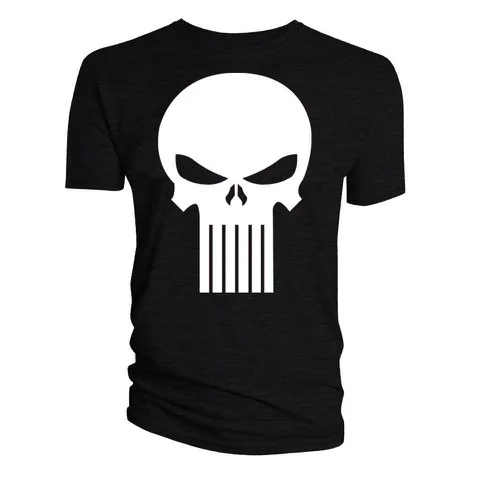The Punisher Skull Logo T-Shirt - Black - L - Zwart Afbeelding 1