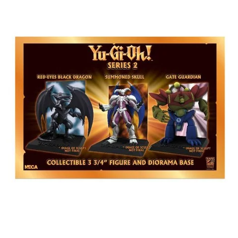 Neca Yu-Gi-Oh Series 2 - Red Eyes Black Dragon 3 3/4 Inch Figure With Deluxe Display Afbeelding 1