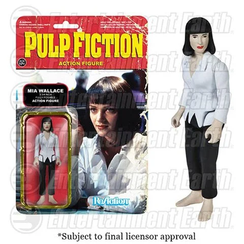 ReAction Pulp Fiction Mia Wallace 3 3/4 Inch Action Figure Afbeelding 1