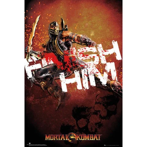 Mortal Kombat Finish Him - Maxi Poster - 61 x 91.5cm Afbeelding 1