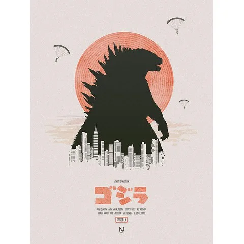 Godzilla - Zavvi Exclusive Limited Signed and Numbered Giclee Print Afbeelding 1