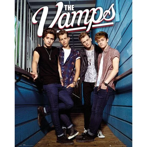 The Vamps Standing - Mini Poster - 40 x 50cm Afbeelding 1