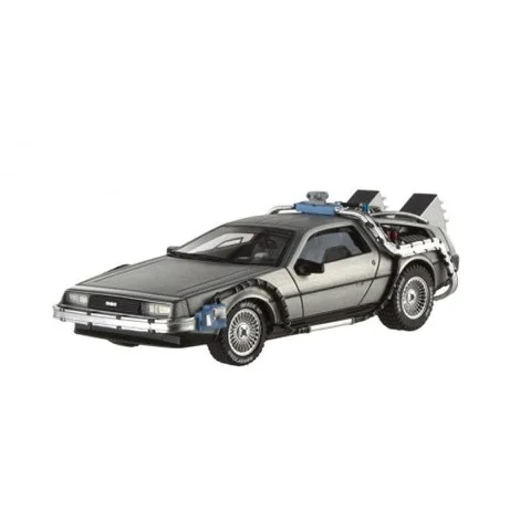 Hot Wheels Elite Back To The Future Delorean Time Machine 1:43 Scale Model Afbeelding 1