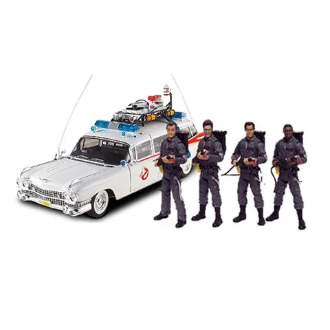 Hot Wheels Elite Ghostbusters 30th Anniversary 1:18 Scale Model With Figures Afbeelding 1