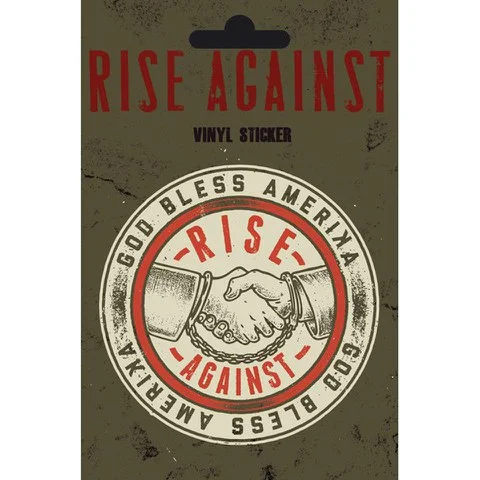 Rise Against Shaking Hands - Vinyl Sticker - 10 x 15cm Afbeelding 1