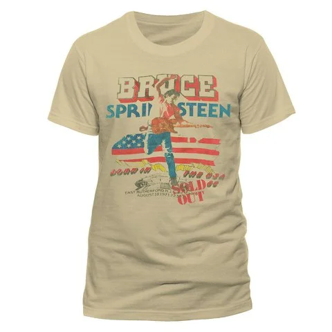 Bruce Springsteen Men's T-Shirt - Tour - S - Sand Afbeelding 1