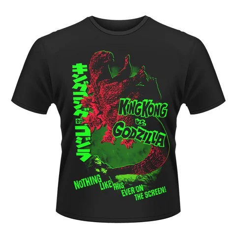 Godzilla Men's T-Shirt - King Kong Vs Godzilla - S - Zwart Afbeelding 1