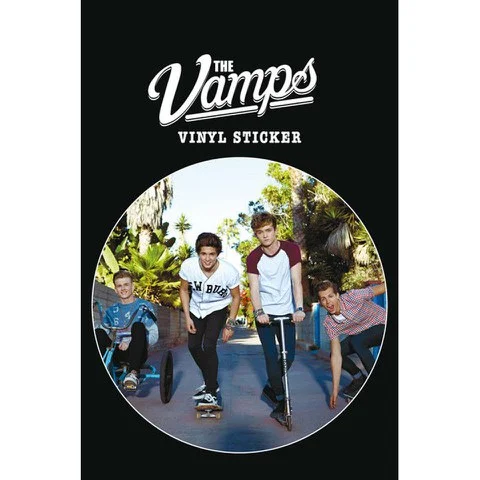 The Vamps Band Vinyl Sticker (10 x 15cm) Afbeelding 1