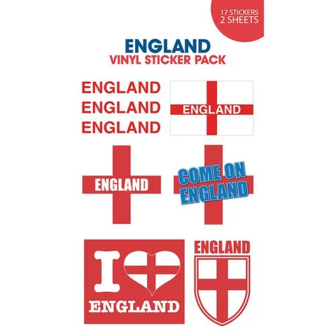 England Come On Vinyl Sticker 10 x 17cm Afbeelding 1