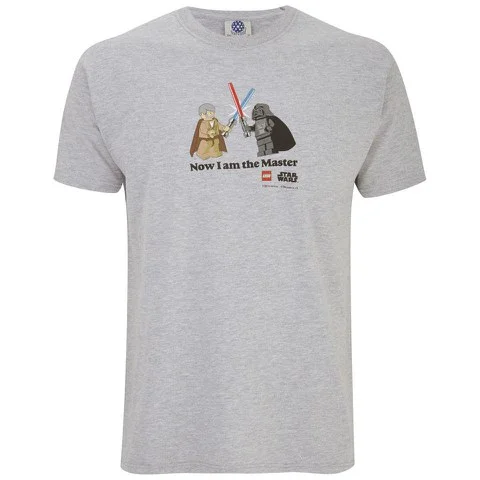 Lego Star Wars Men's T-Shirt - Now I Am The Master - L - Wit Afbeelding 1