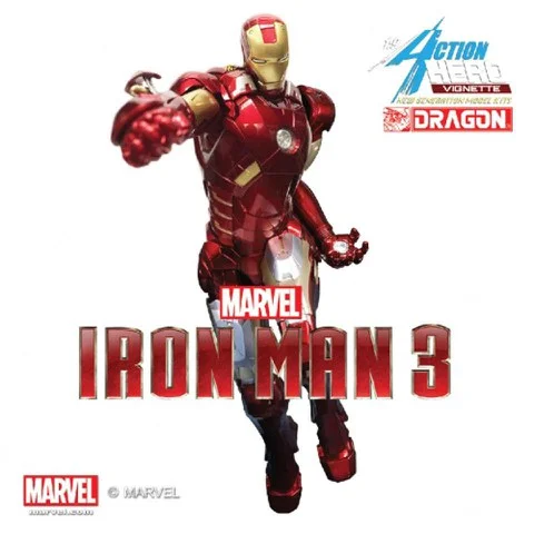 Dragon Action Heroes Marvel Iron Man Mark 7 Special Edition 1:9 Scale Figure Afbeelding 1