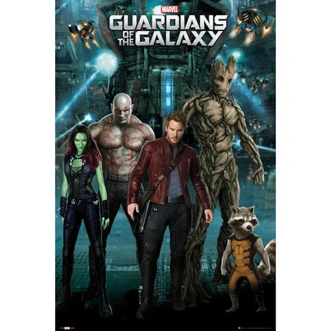 Guardians of the Galaxy Groep - Maxi Poster - 61 x 91.5cm Afbeelding 1