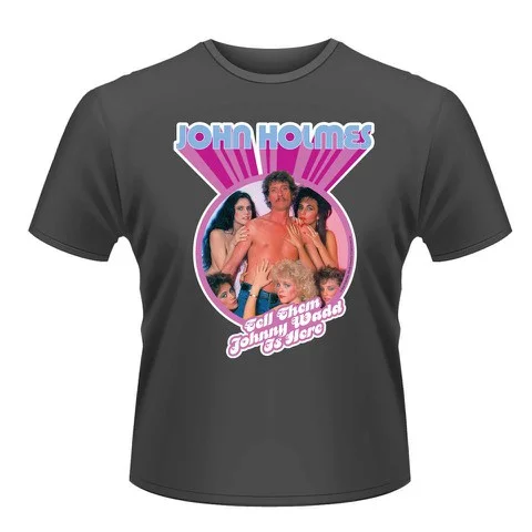 John Holmes Johnny Wadd Men's T-Shirt - S - Grijs Afbeelding 1