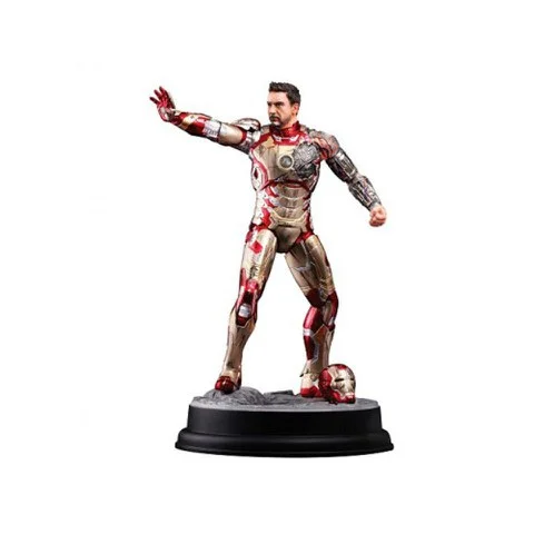 Dragon Action Heroes Iron Man Mark 42 Battle Damaged Suit 1:9 Scale Figure Afbeelding 1