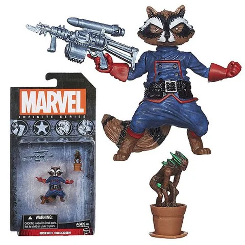 Marvel Infinite Series Rocket Raccoon Action Figure Afbeelding 1