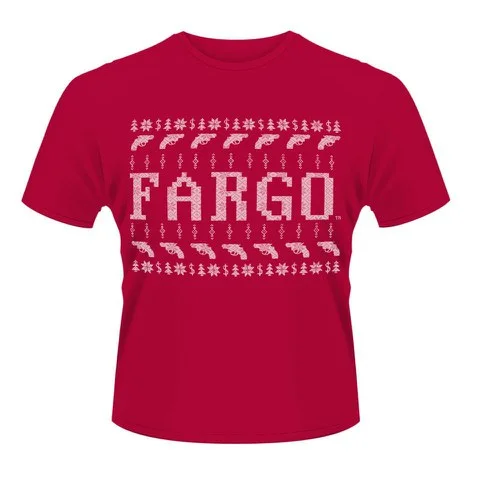 Fargo Men's T-Shirt - Fargo Knit - Red - S - Rood Afbeelding 1
