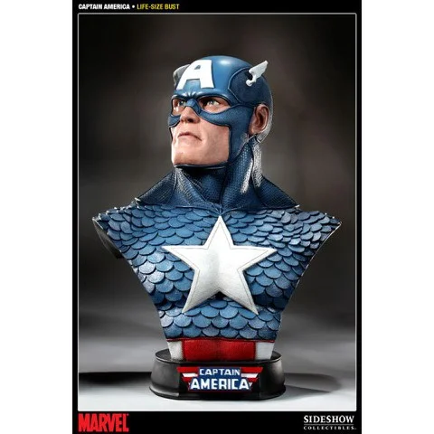Sideshow Collectibles Marvel Captain America Limited Edition Life Size Bust Afbeelding 1