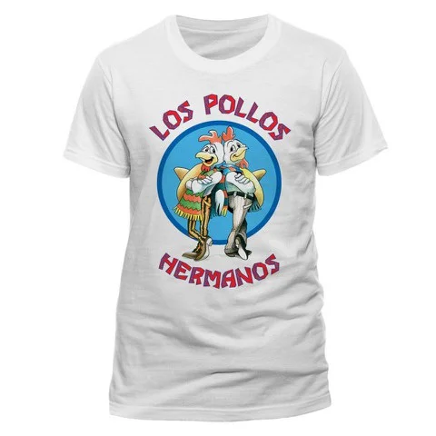 Breaking Bad Men's T-Shirt - Los Pollos - S - Wit Afbeelding 1