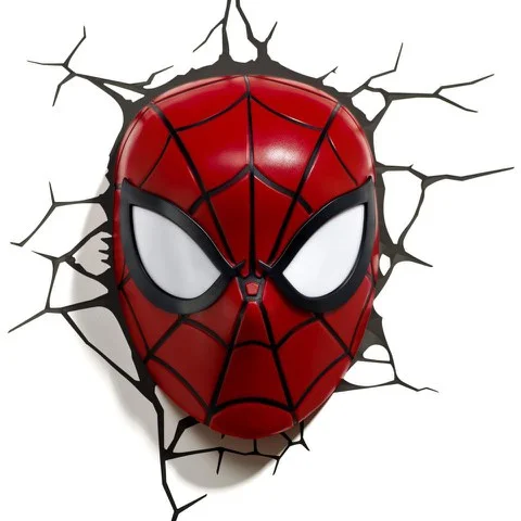 Marvel Spider-Man Mask 3D Licht Afbeelding 1