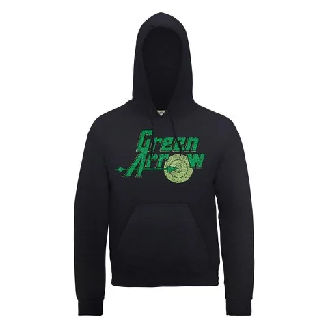 DC Comics Hoody Green Arrow Logo - Black - S - Zwart Afbeelding 1