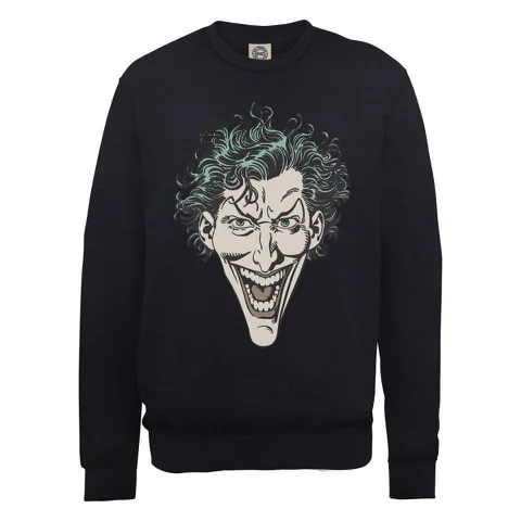 DC Comics Sweatshirt The Joker Head - Black - S - Zwart Afbeelding 1