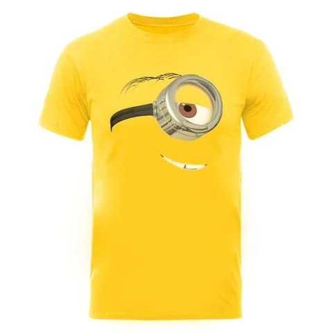 Despicable Me 2 Men's T-Shirt One Eye Stuart - Yellow - L - Geel Afbeelding 1