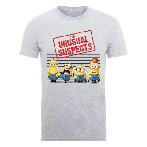 Despicable Me 2 Men's T-Shirt Usual Suspects - Heather Grey - S - Grijs Afbeelding 1