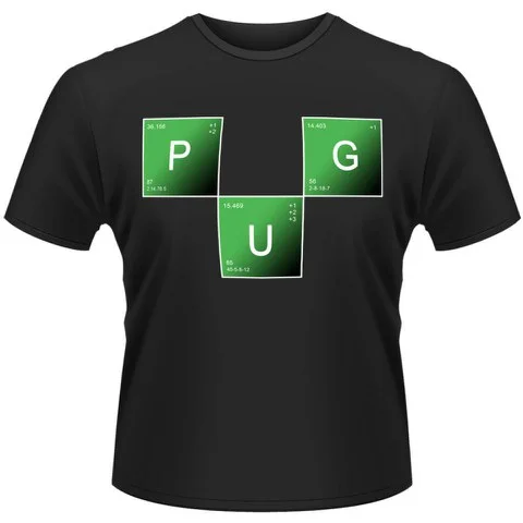 Pug Breaking Bad Men's T-Shirt - Elements - Black - S - Zwart Afbeelding 1