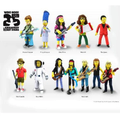 NECA Simpsons 25th Anniversary Weird Al 5 Inch Action Figure Afbeelding 1